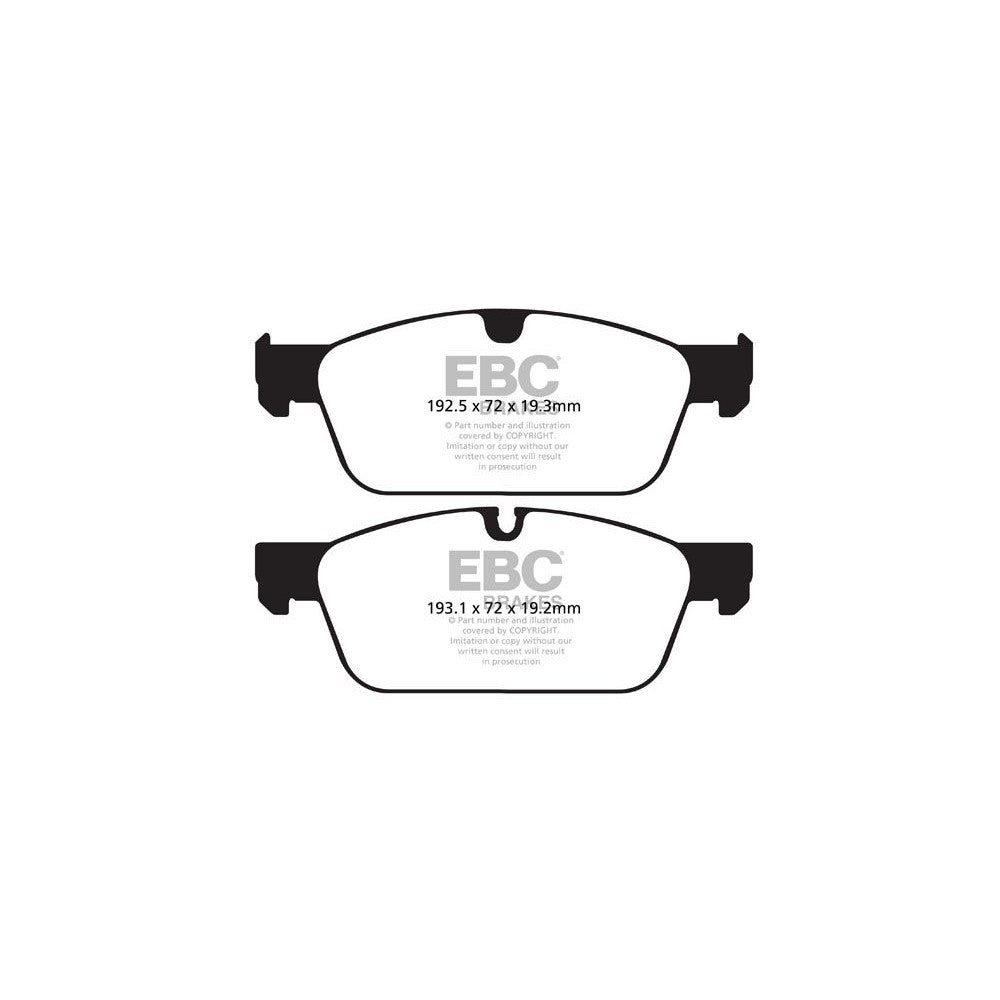 EBC Greenstuff 6000 Brake Pads 183.1mm x 72mm DP62156 - Front