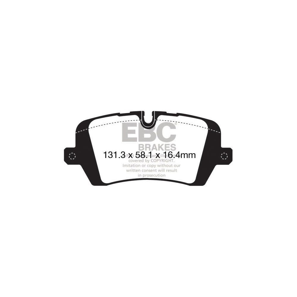 EBC Bluestuff NDX Brake Pads 131.3mm x 58.1mm DP52161NDX - Rear