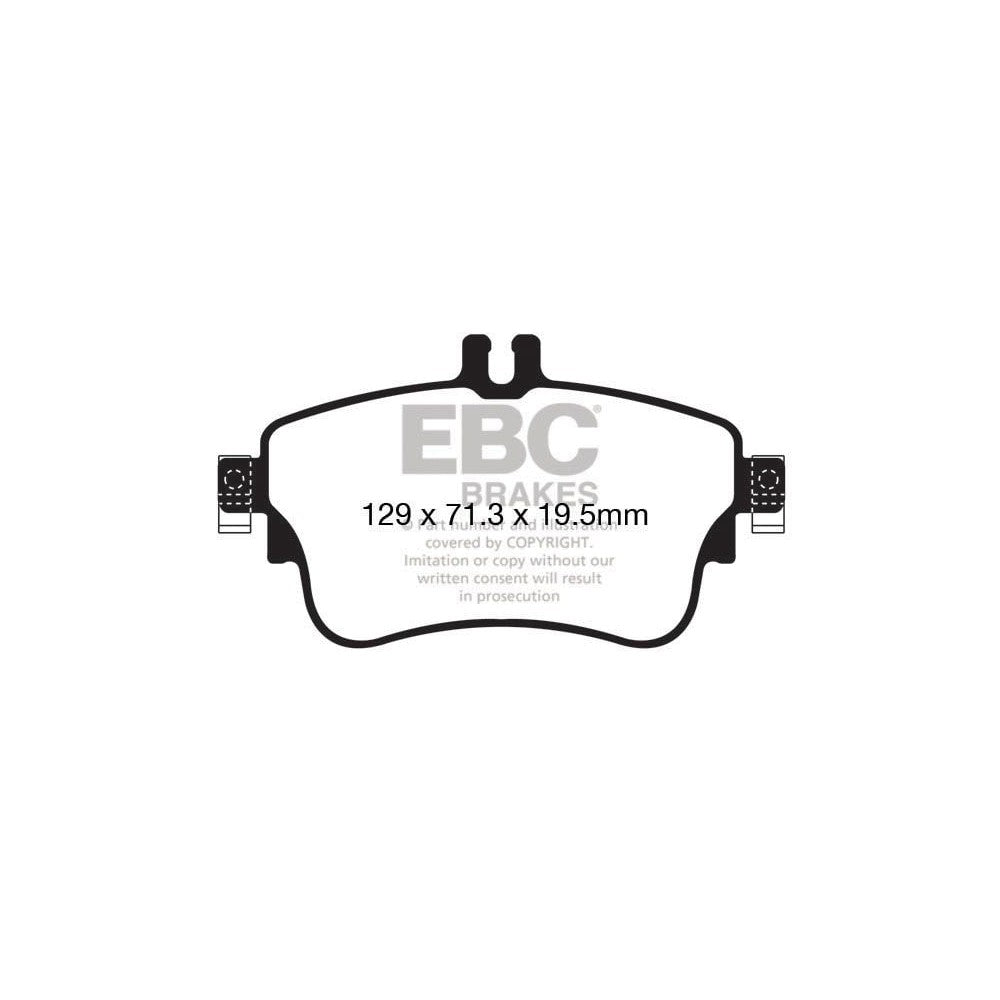 EBC Yellowstuff Brake Pads 129mm x 71.3mm DP42164R - Front