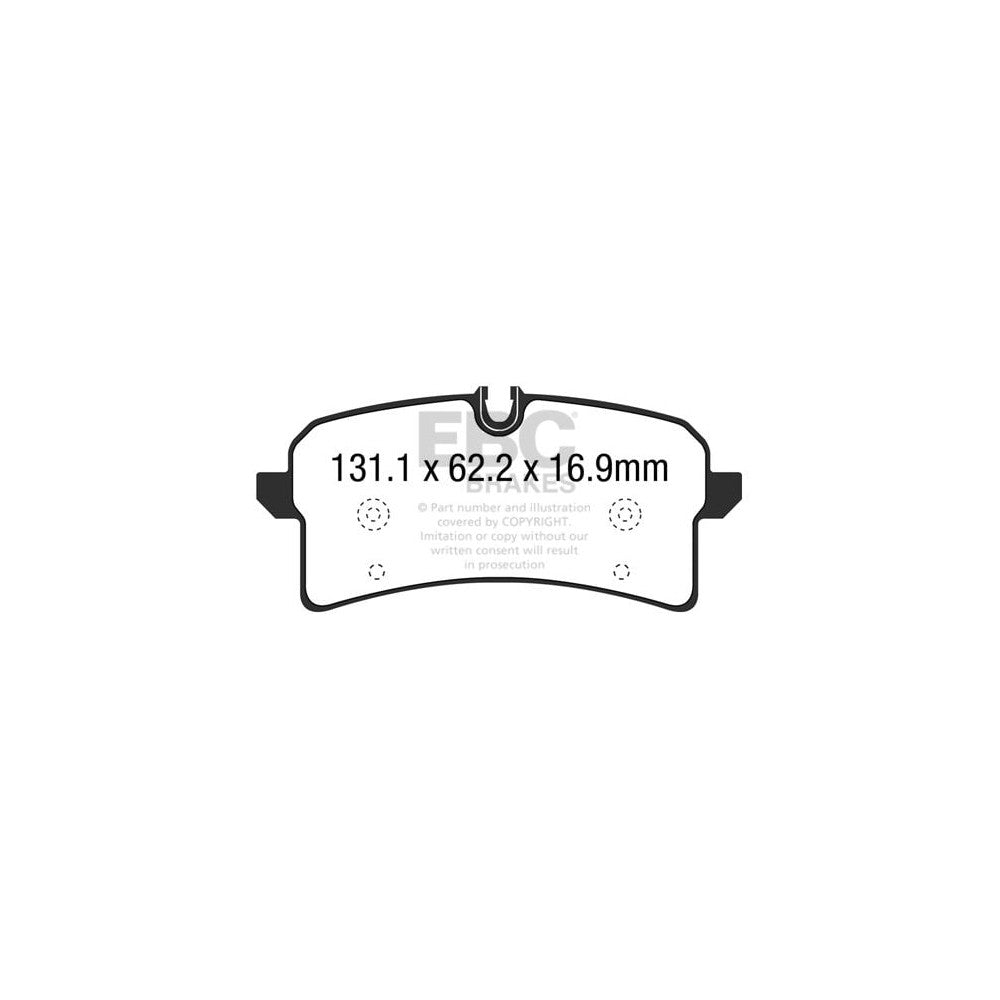 EBC Bluestuff NDX Brake Pads 131.1mm x 62.2mm DP52204NDX - Rear