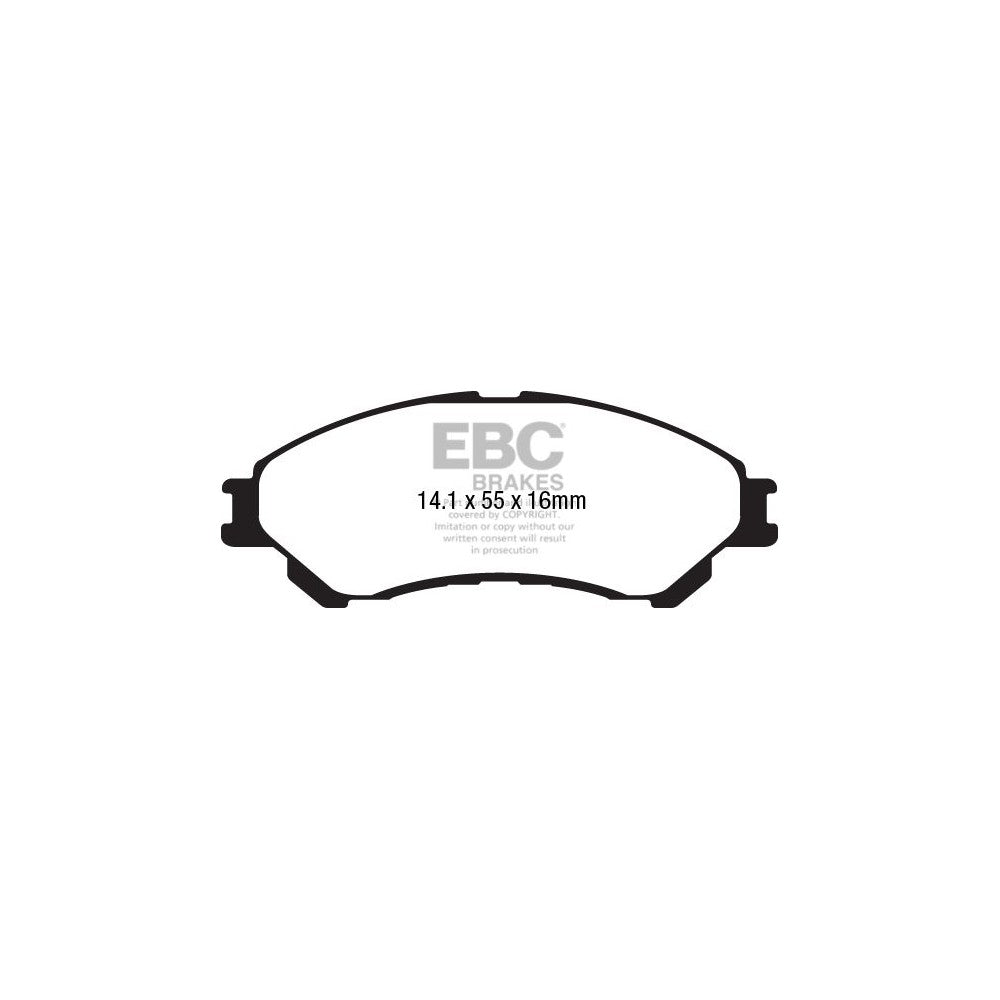 EBC Ultimax Brake Pads 141mm x 55mm DPX2217 - Front