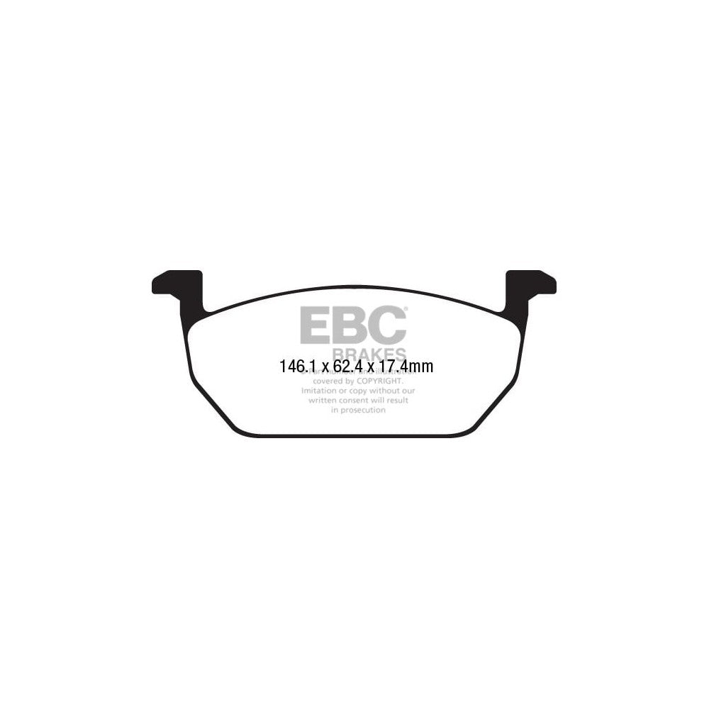 EBC Ultimax Brake Pads 146.1mm x 62.4mm DPX2225 - Front