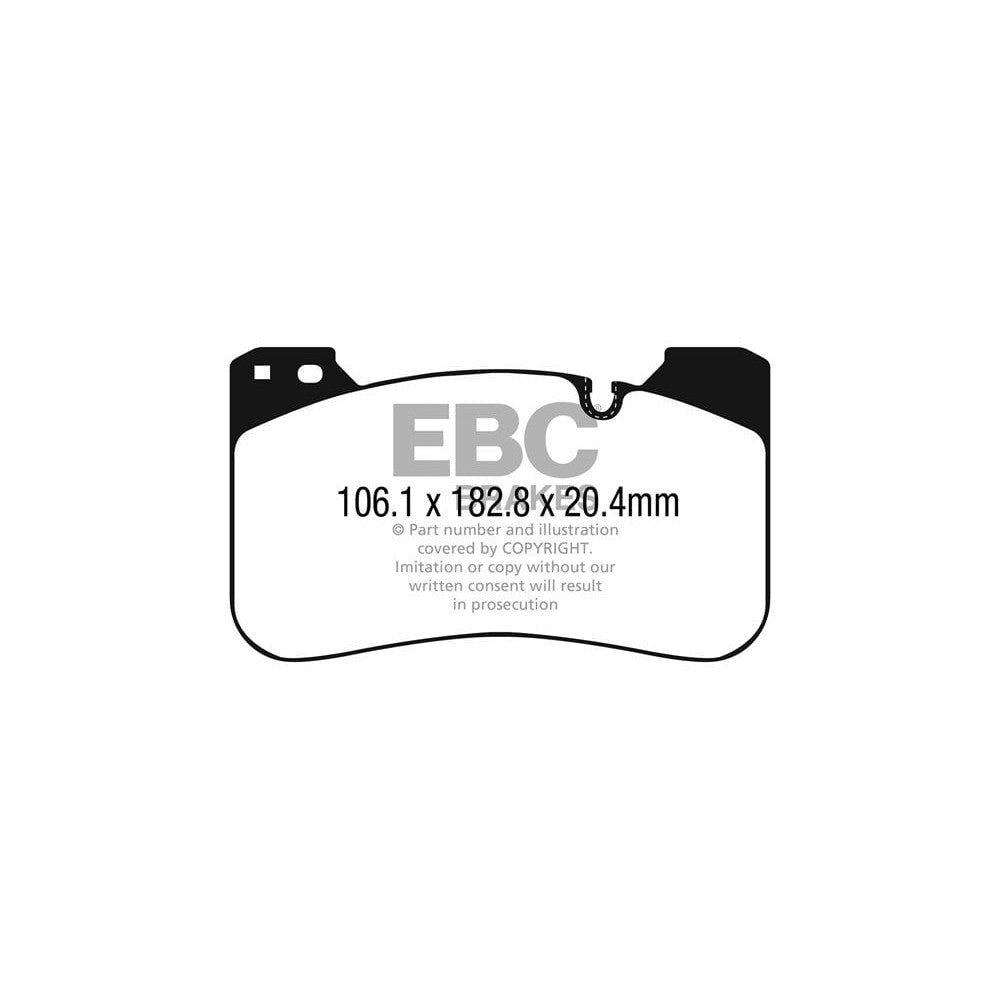 EBC RP-1 Brake Pads 106.1mm x 182.8mm DP82331RP1 - Front
