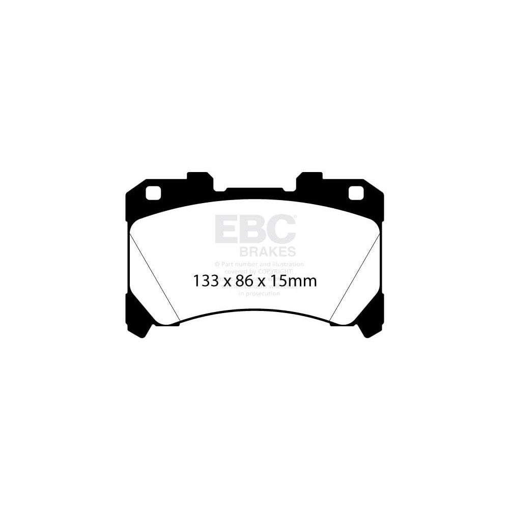 EBC RP-X Brake Pads 133.5mm x 85.7mm DP82430RPX - Front