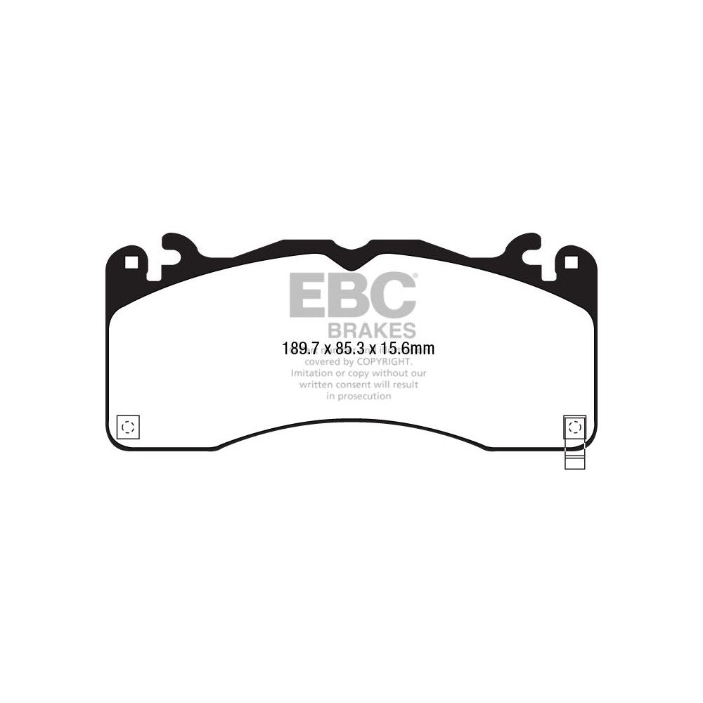 EBC RP-X Brake Pads 189.7mm x 85.3mm DP83040RPX - Front