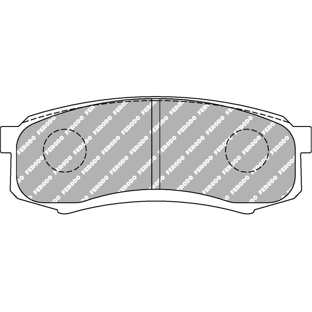 Ferodo DS2500 Brake Pads 116mm x 44.3mm FCP1021H - Rear