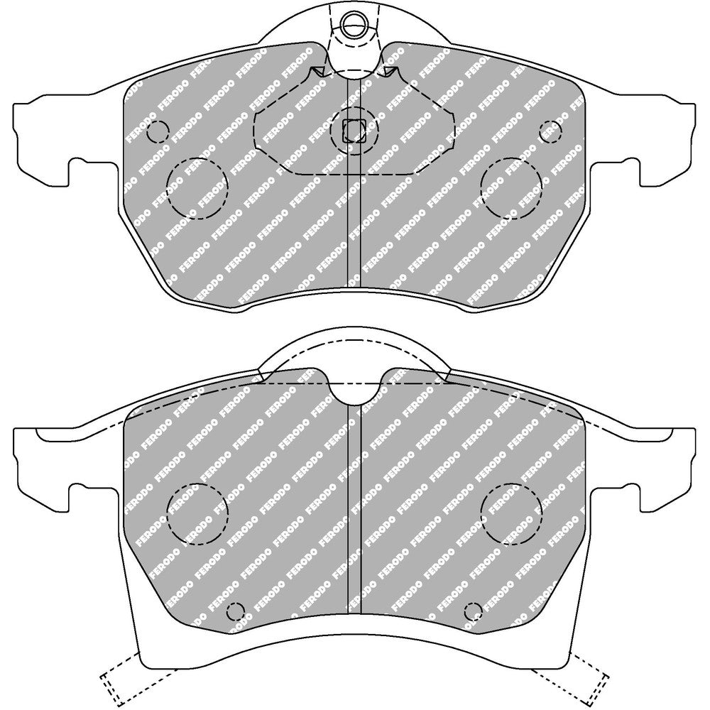 Ferodo DS2500 Brake Pads 155.5mm x 71.4mm FCP1295H - Front