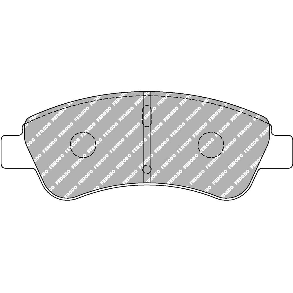 Ferodo DS2500 Brake Pads 137mm x 50.8mm FCP1399H - Front
