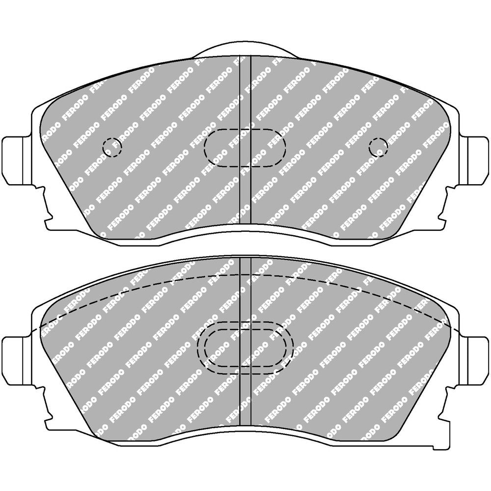 Ferodo DS2500 Brake Pads 131.7mm x 55.4mm FCP1424H - Front