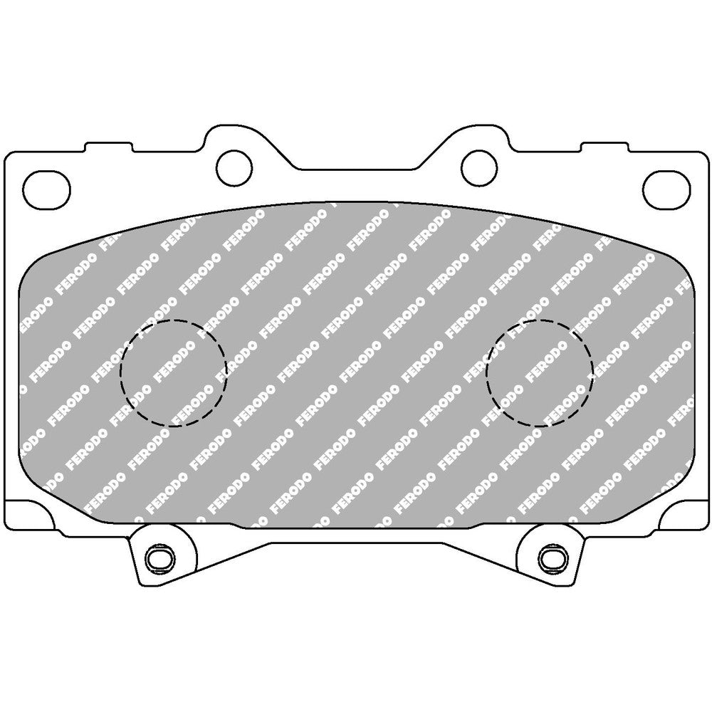 Ferodo DS2500 Brake Pads 119.55mm x 78.6mm FCP1456H - Front