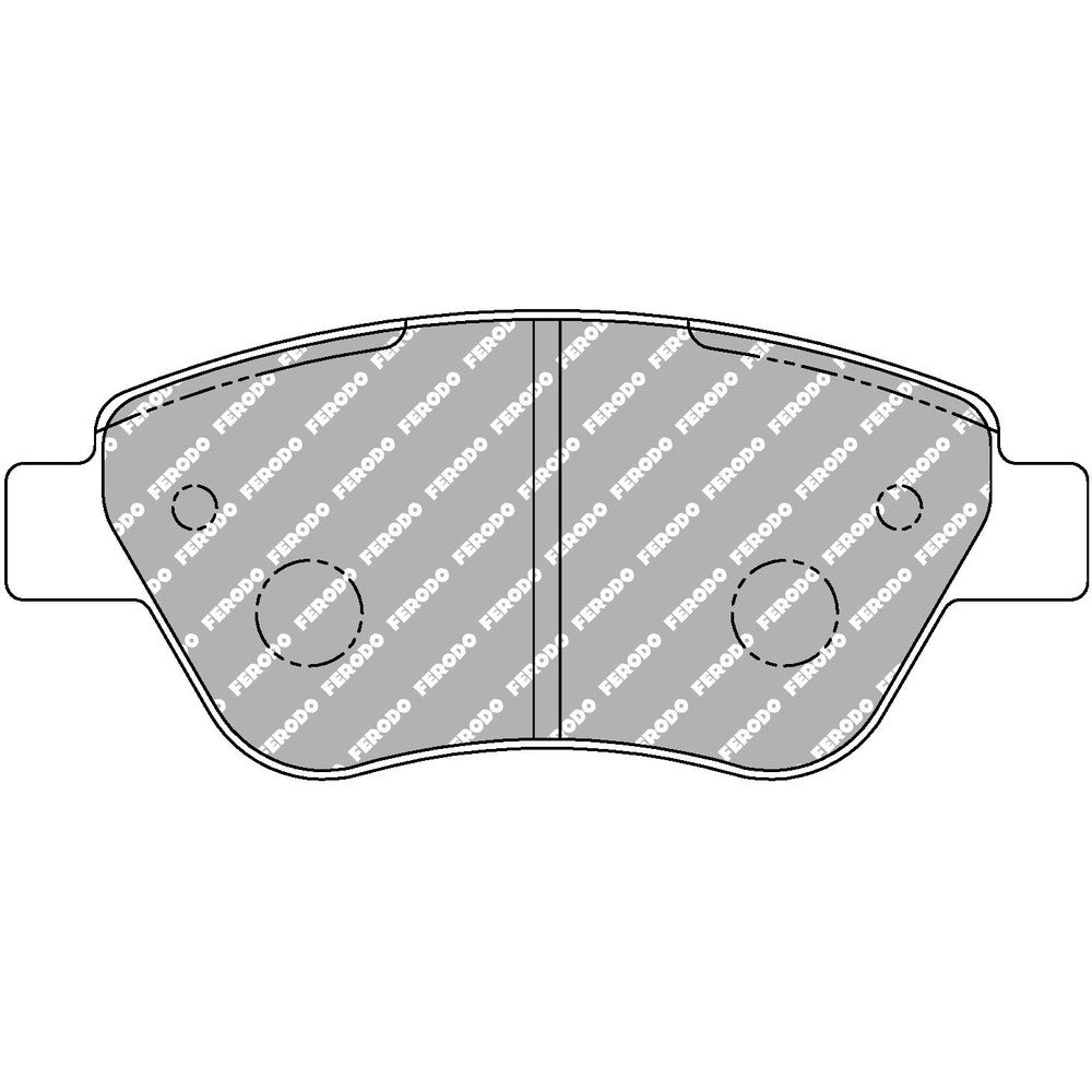 Ferodo DS2500 Brake Pads 123mm x 53.3mm FCP1466H - Front