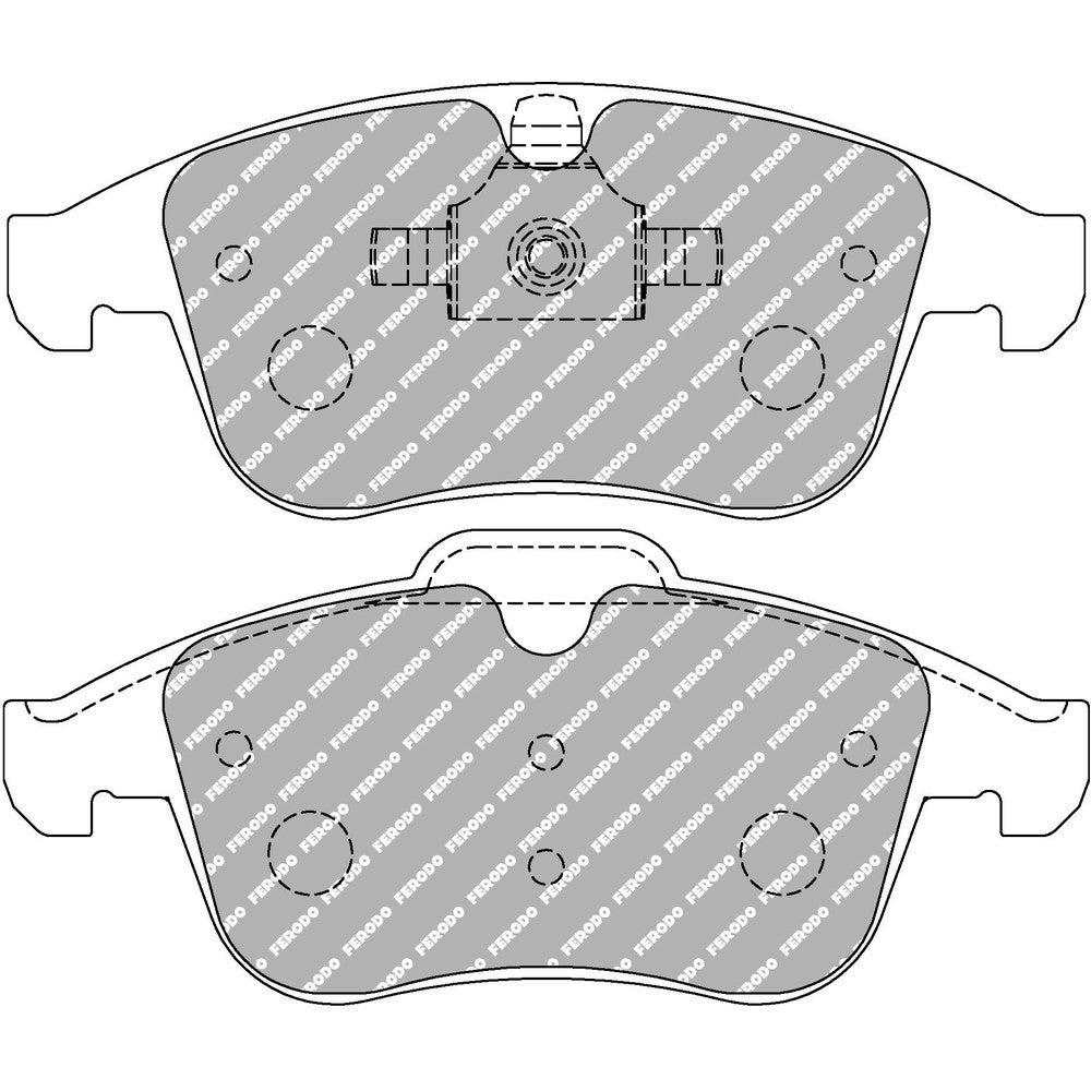 Ferodo DS1.11 Brake Pads 155.2mm x 62.8mm FCP4249W - Front