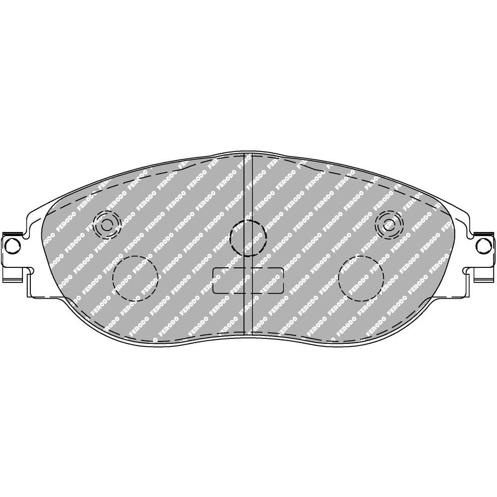 Ferodo DS UNO Brake Pads 175.2mm x 69.5mm FCP4425Z - Front
