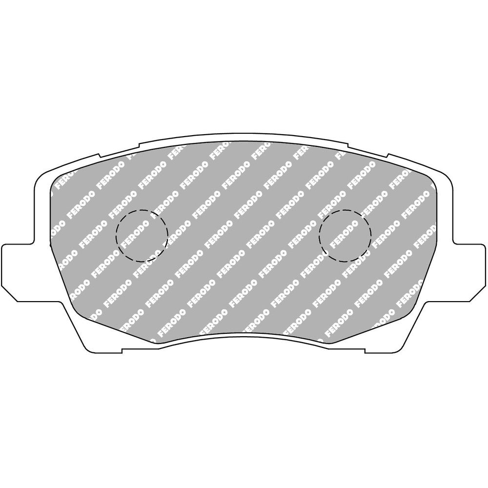 Ferodo DS3.12 Brake Pads 121.6mm x 55.5mm FCP5037G - Front