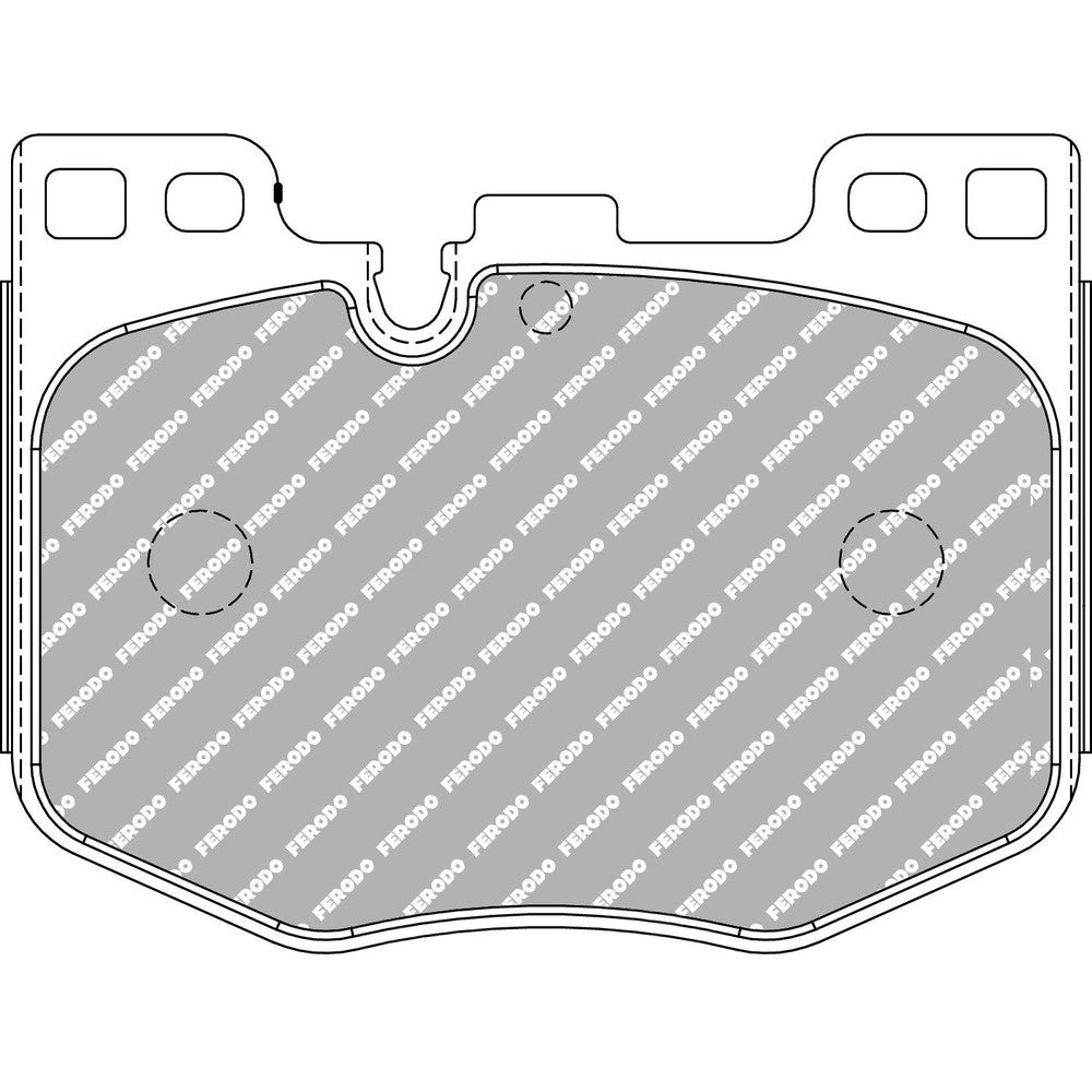 Ferodo DS2500 Brake Pads 126.42mm x 95.2mm FCP5055H - Front