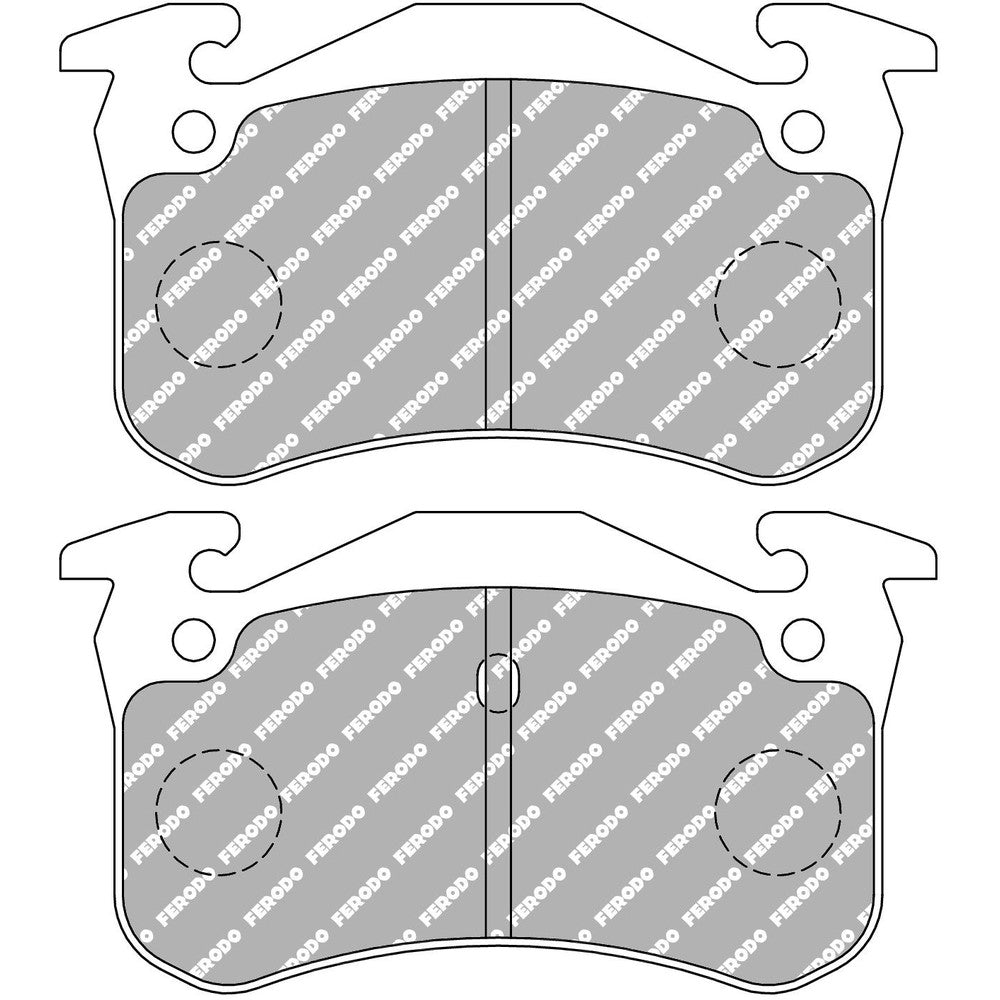 Ferodo DS3000 Brake Pads 105.2mm x 54.8mm FCP558R - Rear