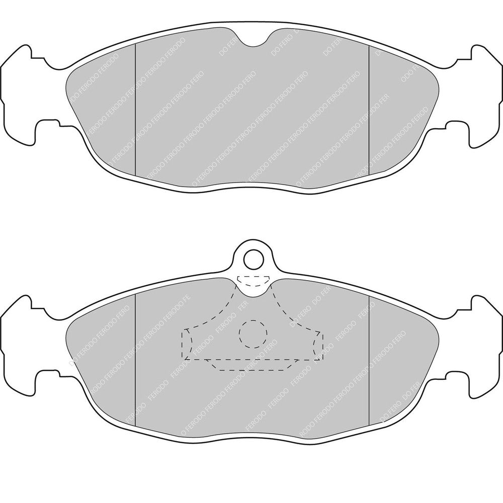 Ferodo DS3000 Brake Pads 141.4mm x 49mm FCP732R