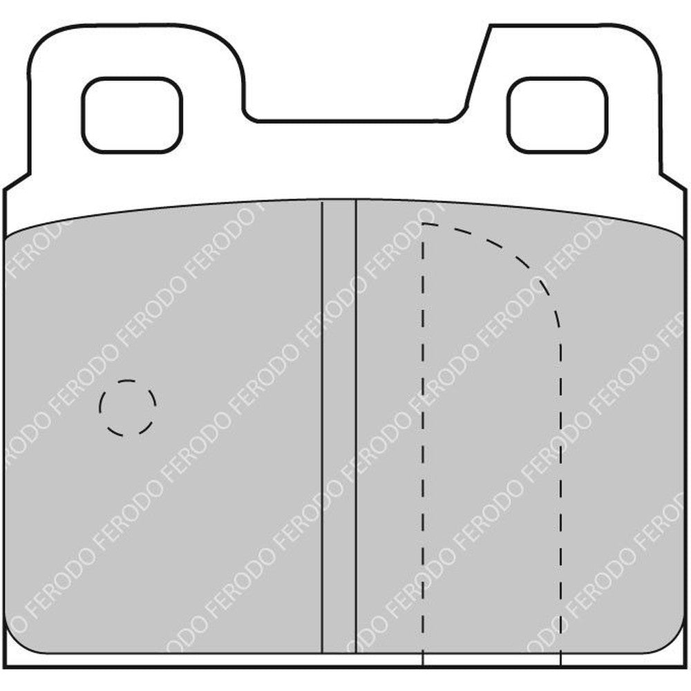 Ferodo DS2500 Brake Pads 55.7mm x 53mm FCP93H - Rear