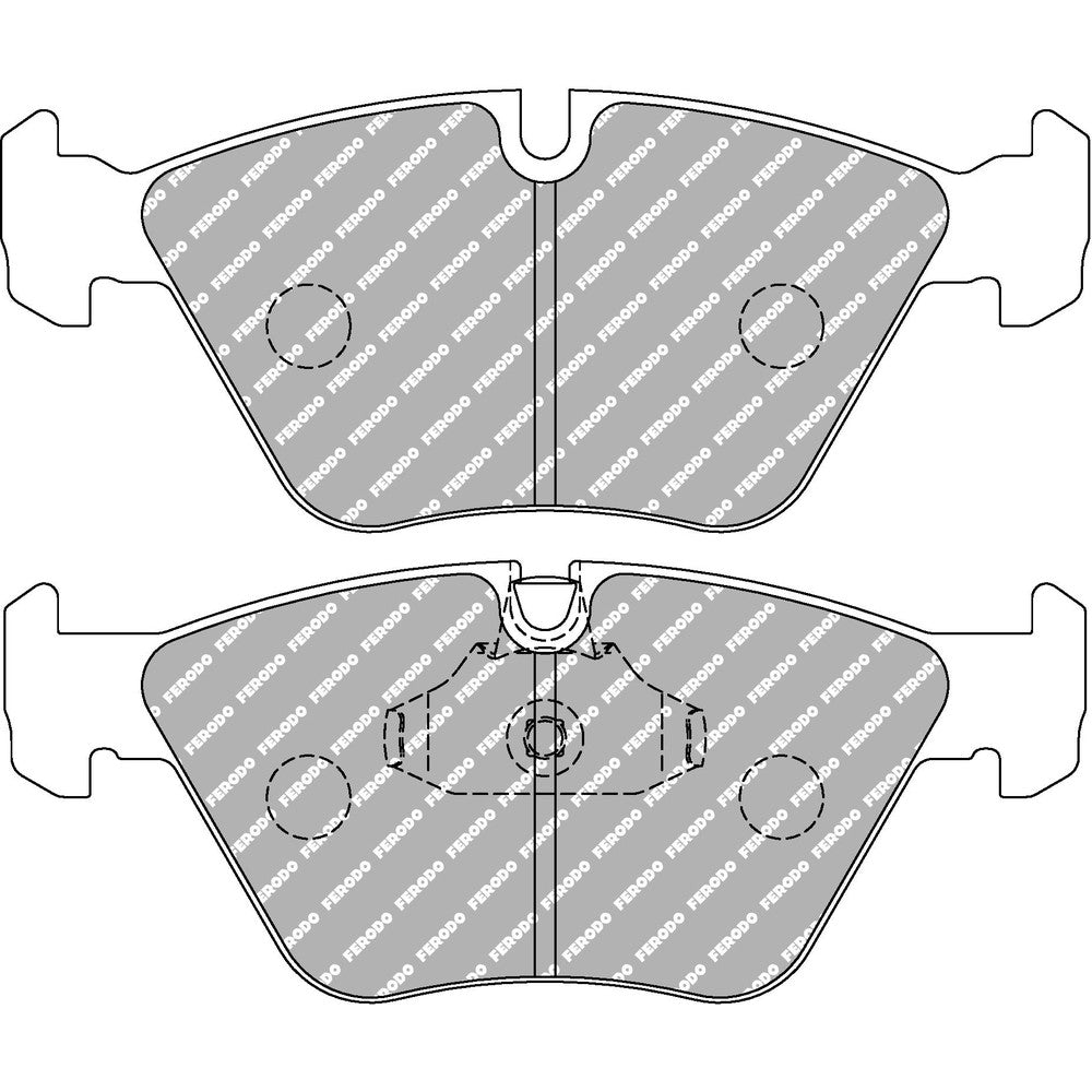 Ferodo DS Performance Brake Pads 156.5mm x 63.9mm FDS1073 - Front