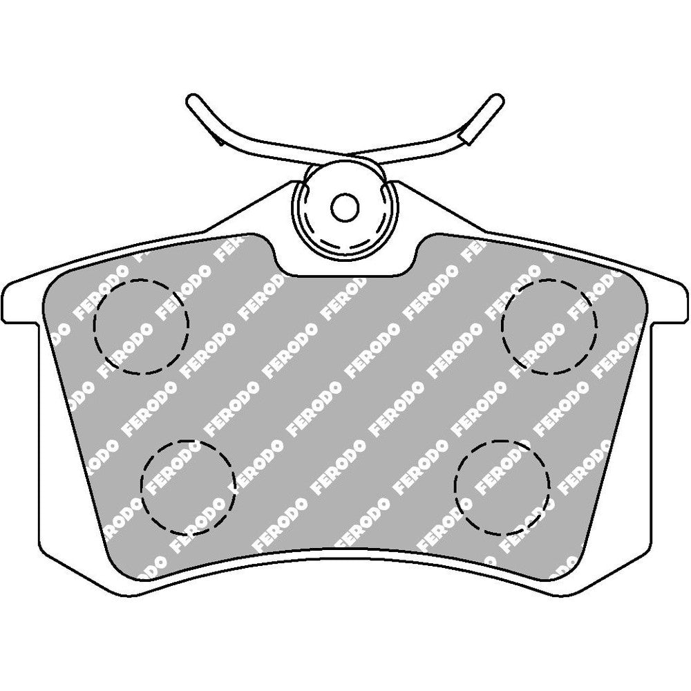 Ferodo DS Performance Brake Pads 87.4mm x 52.9mm FDS1083 - Rear
