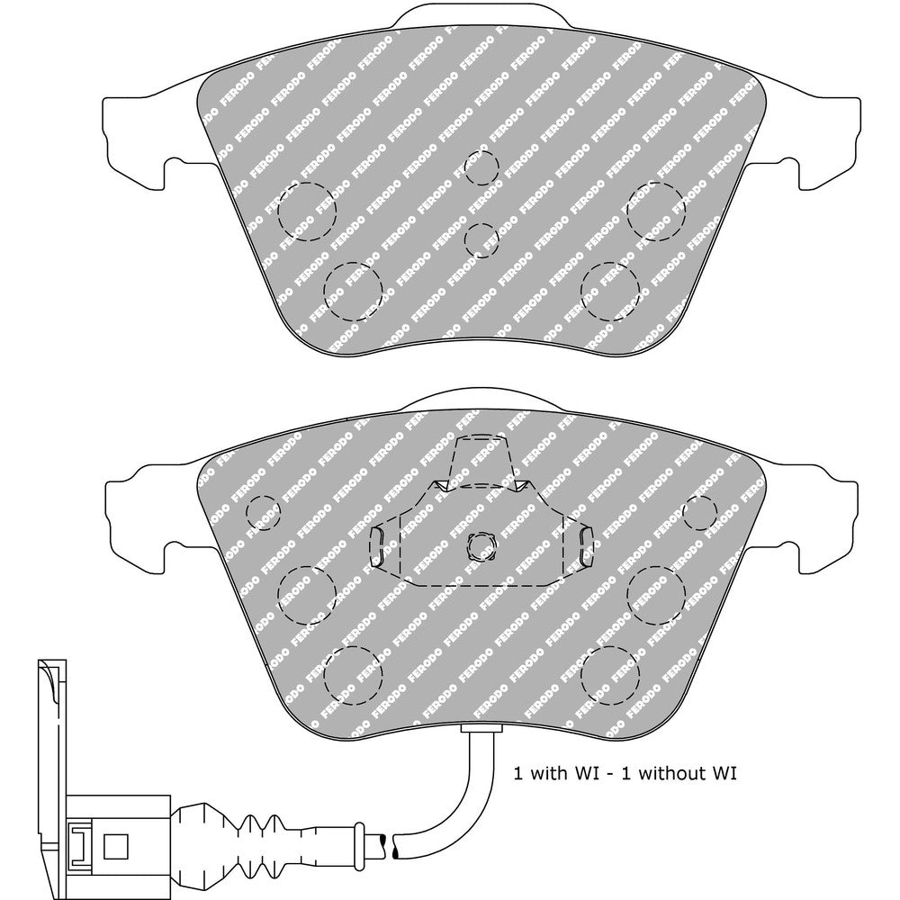 Ferodo DS Performance Brake Pads 155.3mm x 73mm FDS4223 - Front