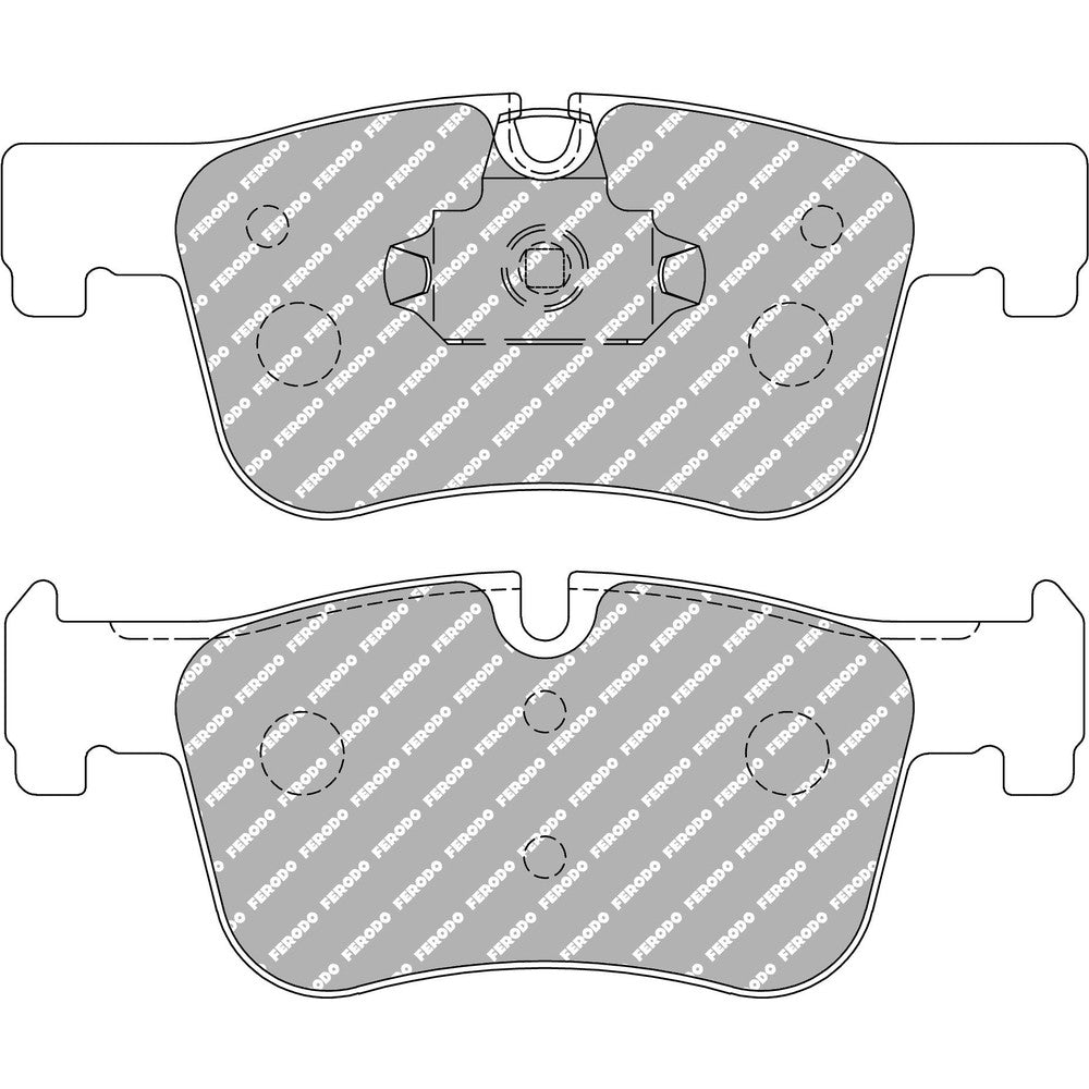 Ferodo DS Performance Brake Pads 156.95mm x 62.2mm FDS4489 - Front