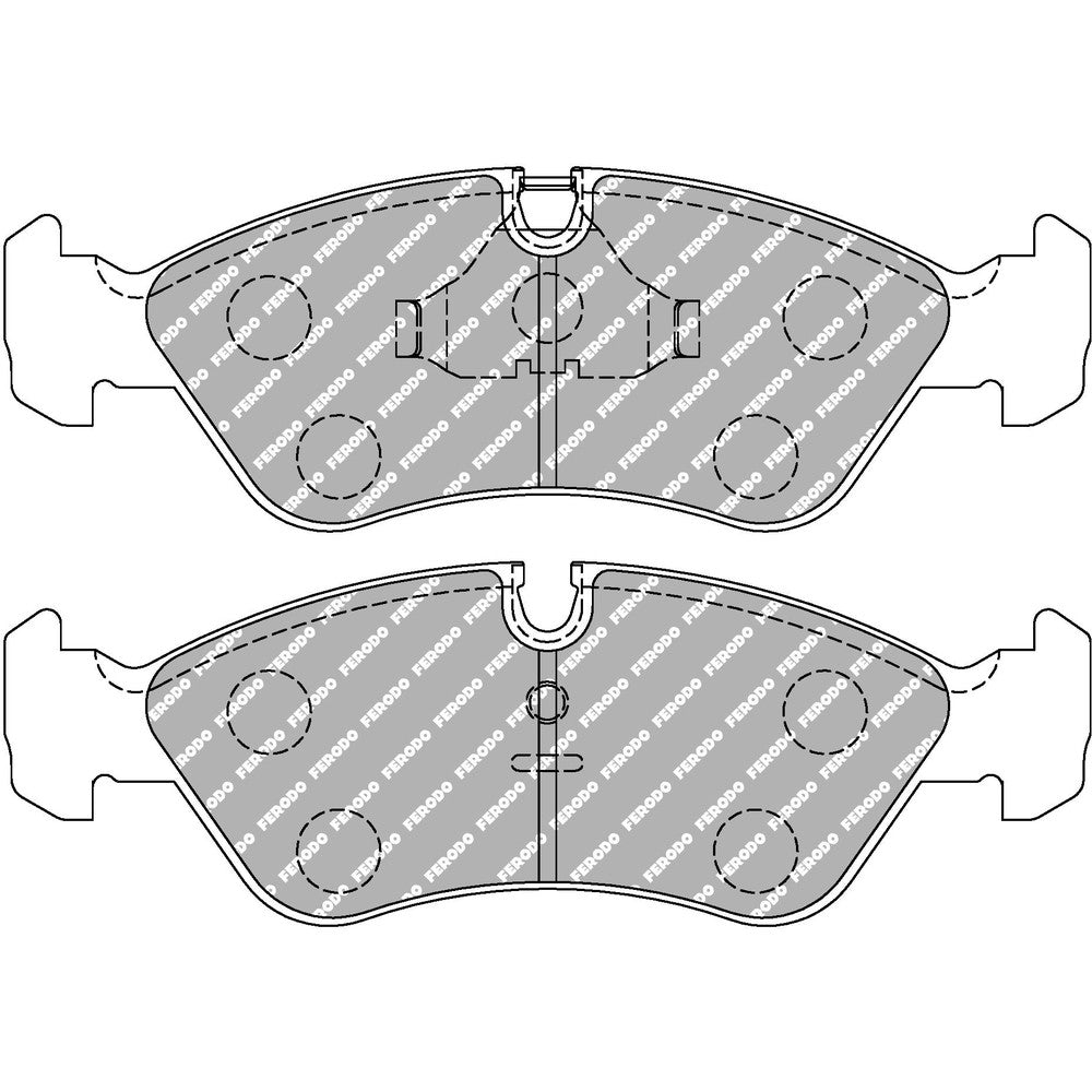 Ferodo DS Performance Brake Pads 156.5mm x 52.6mm FDS584 - Front