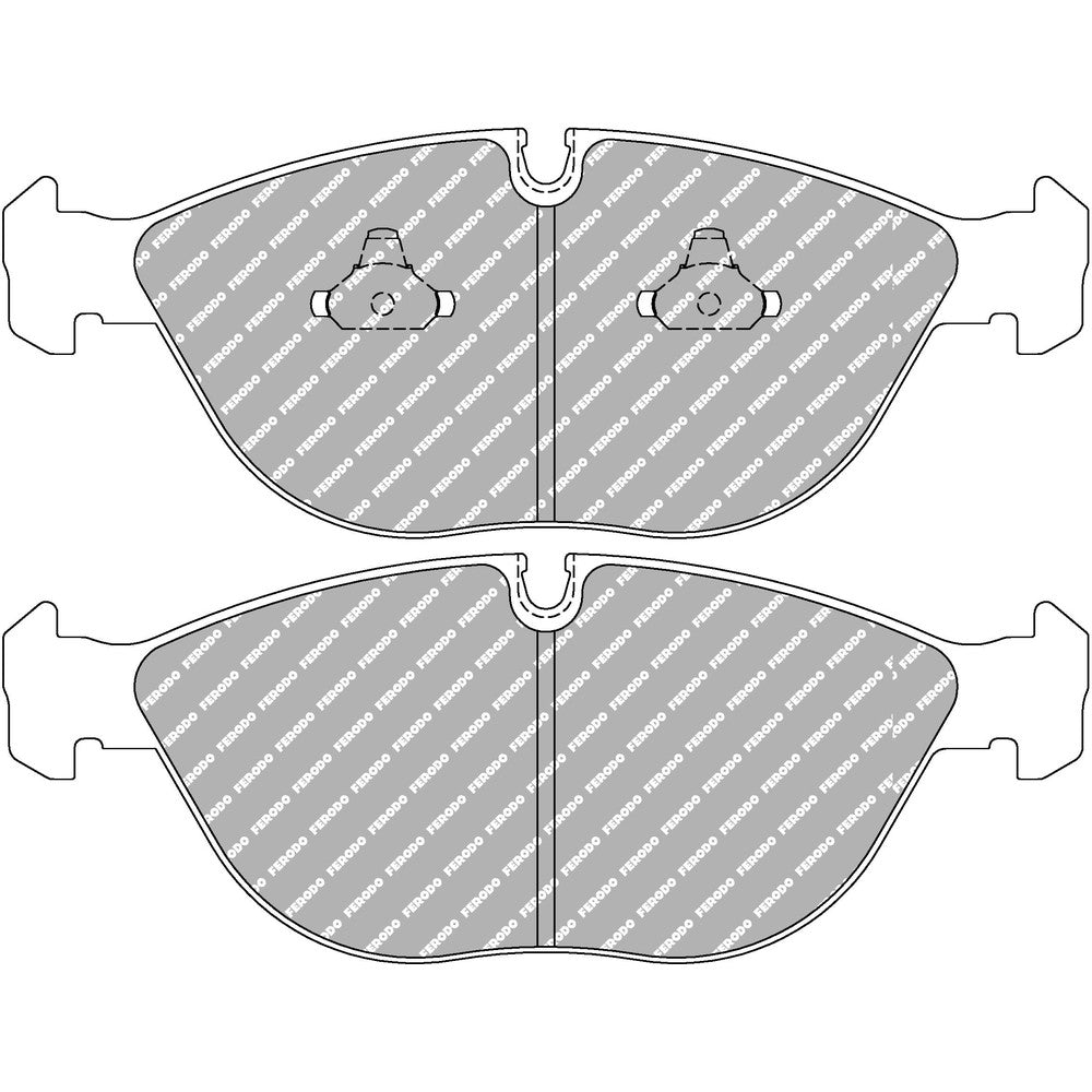 Ferodo DS2500 Brake Pads 194.6mm x 74mm FCP1001H - Front