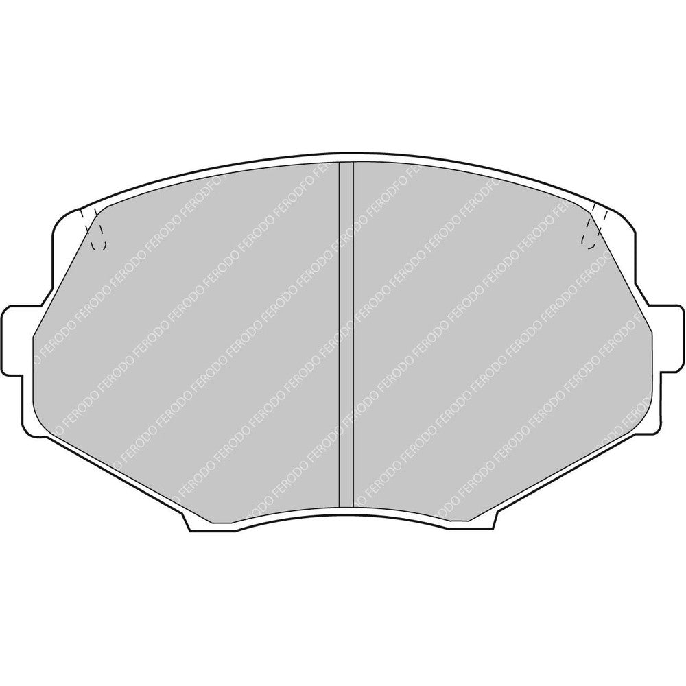 Ferodo DS2500 Brake Pads 110.1mm x 61mm FCP1011H - Front