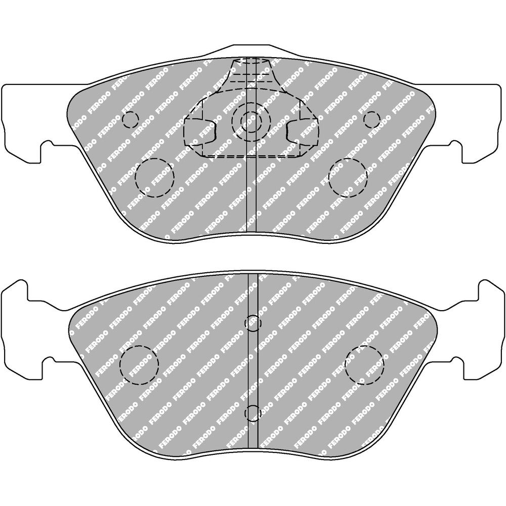 Ferodo DS2500 Brake Pads 156.4mm x 58.9mm FCP1052H - Front