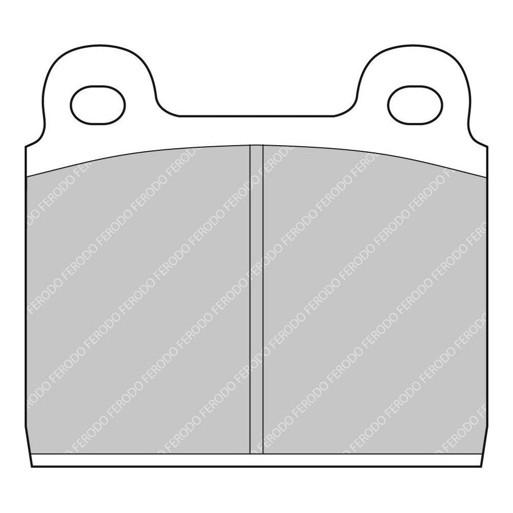 Ferodo DS2500 Brake Pads 76.7mm x 70mm FCP11H