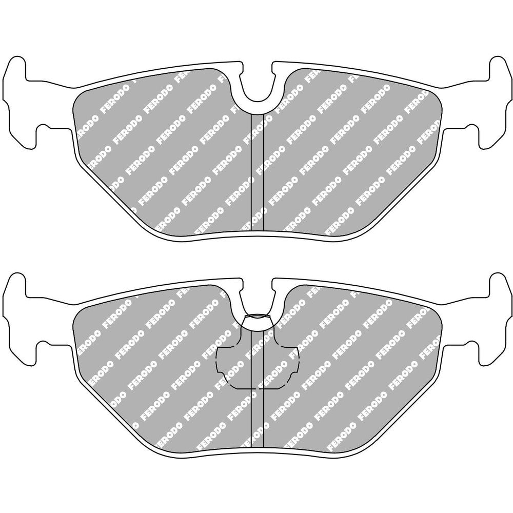 Ferodo DS2500 Brake Pads 123.2mm x 45mm FCP1301H - Rear