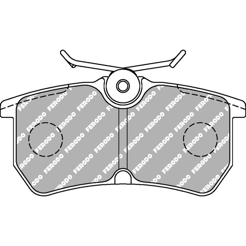 Ferodo DS2500 Brake Pads 87.7mm x 42.6mm FCP1319H - Rear