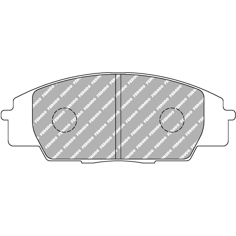 Ferodo DS2500 Brake Pads 135.2mm x 52mm FCP1444H - Front