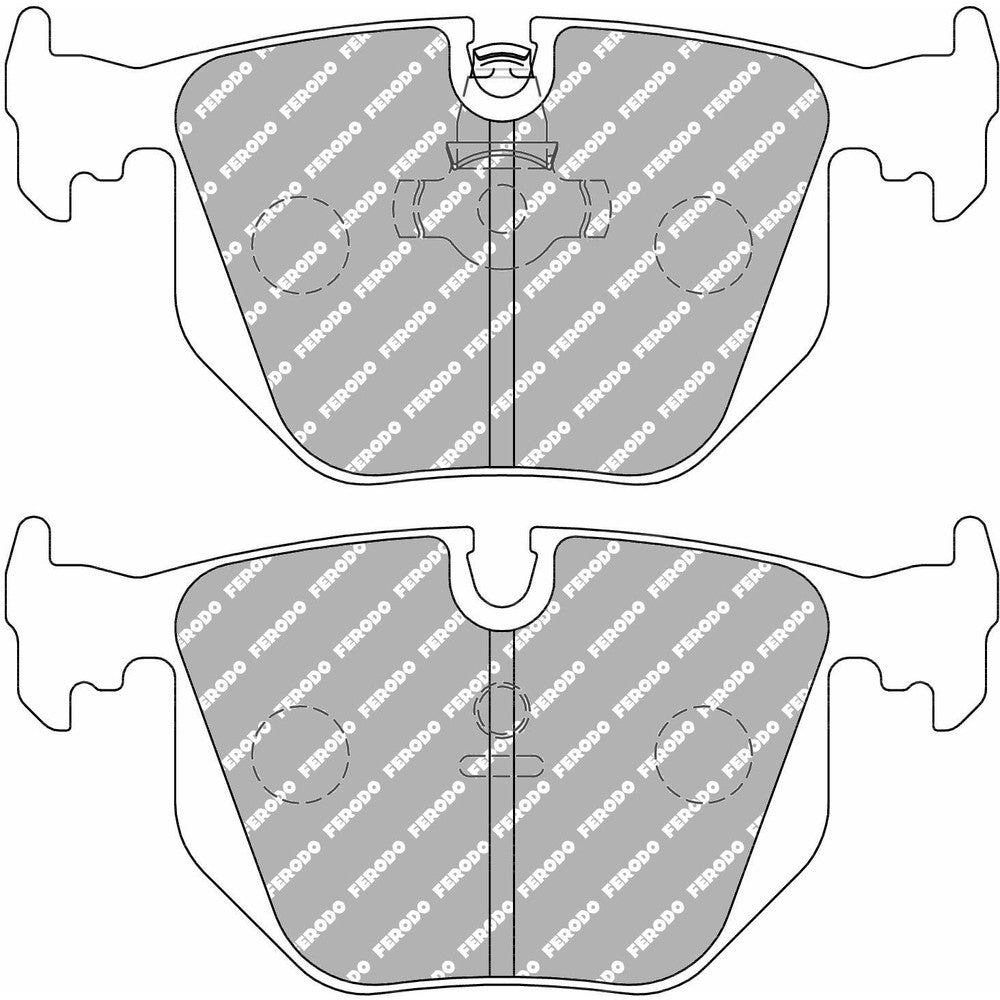 Ferodo DS1.11 Brake Pads 123.2mm x 59.3mm FCP1483W - Rear