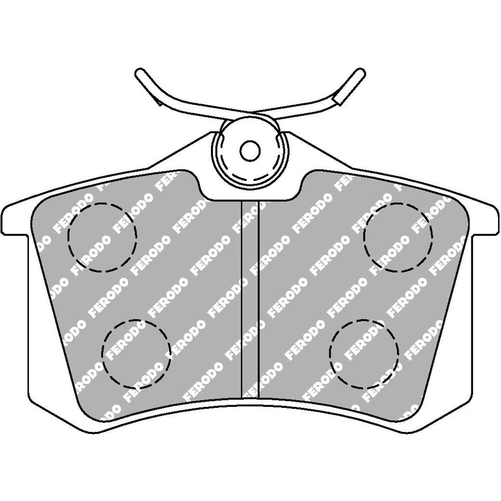 Ferodo DS1.11 Brake Pads 87.4mm x 52.9mm FCP1491W