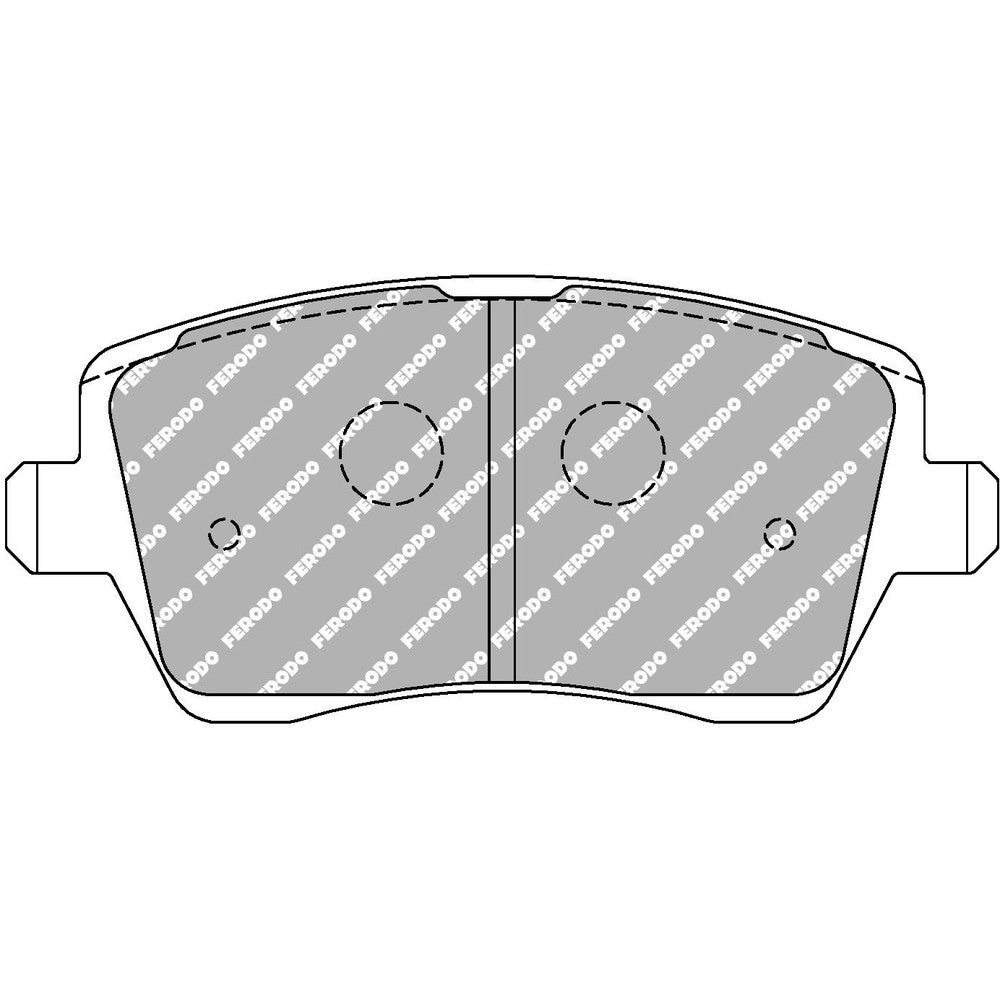 Ferodo DS Uno Brake Pads 116.4mm x 52.3mm FCP1617Z - Front