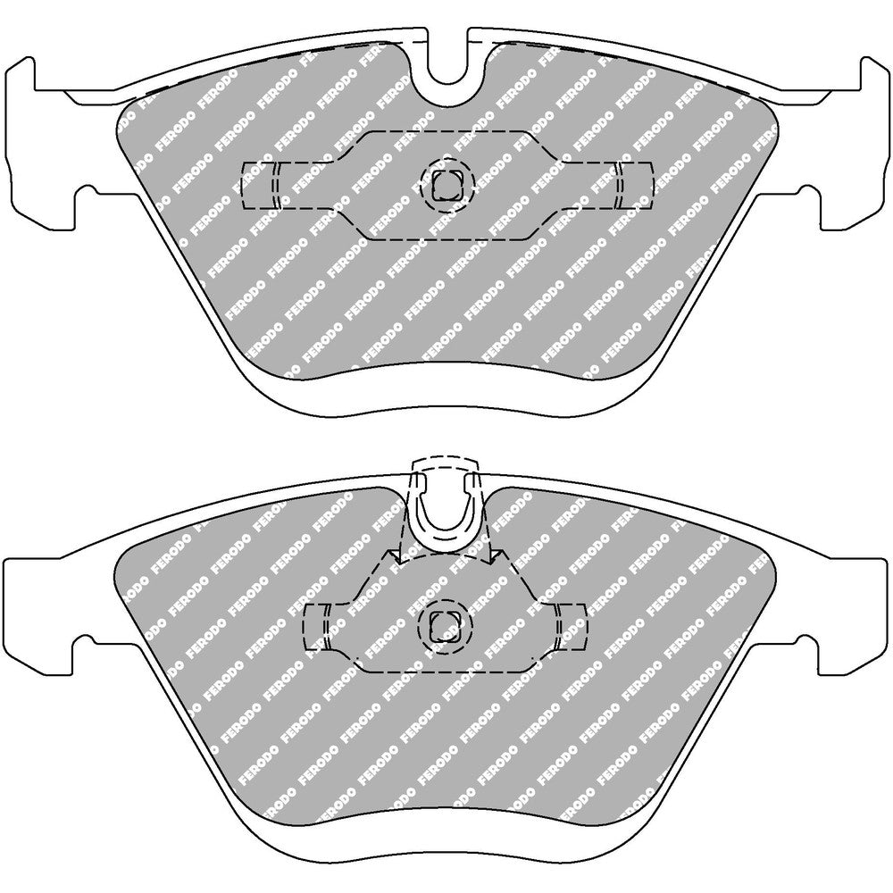 Ferodo DS1.11 Brake Pads 155.3mm x 68.5mm FCP1628W - Front