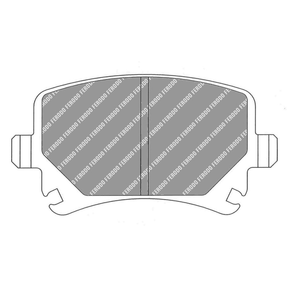 Ferodo DS2500 Brake Pads 105.3mm x 55.5mm FCP1636H - Rear
