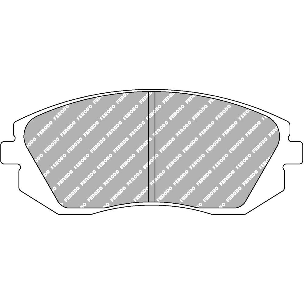 Ferodo DS Uno Brake Pads 137.5mm x 56.8mm FCP1639Z - Front