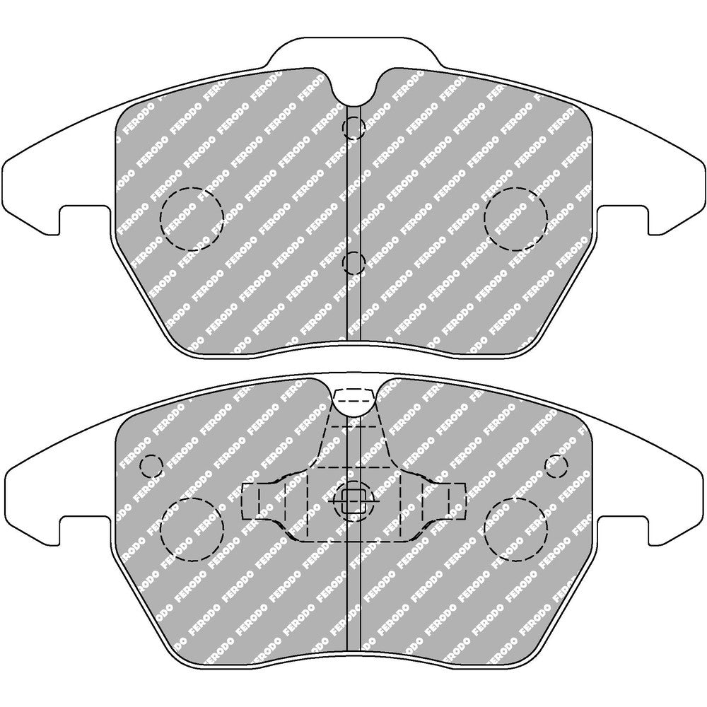 Ferodo DS3.12 Brake Pads 155.2mm x 66mm FCP1641G - Front