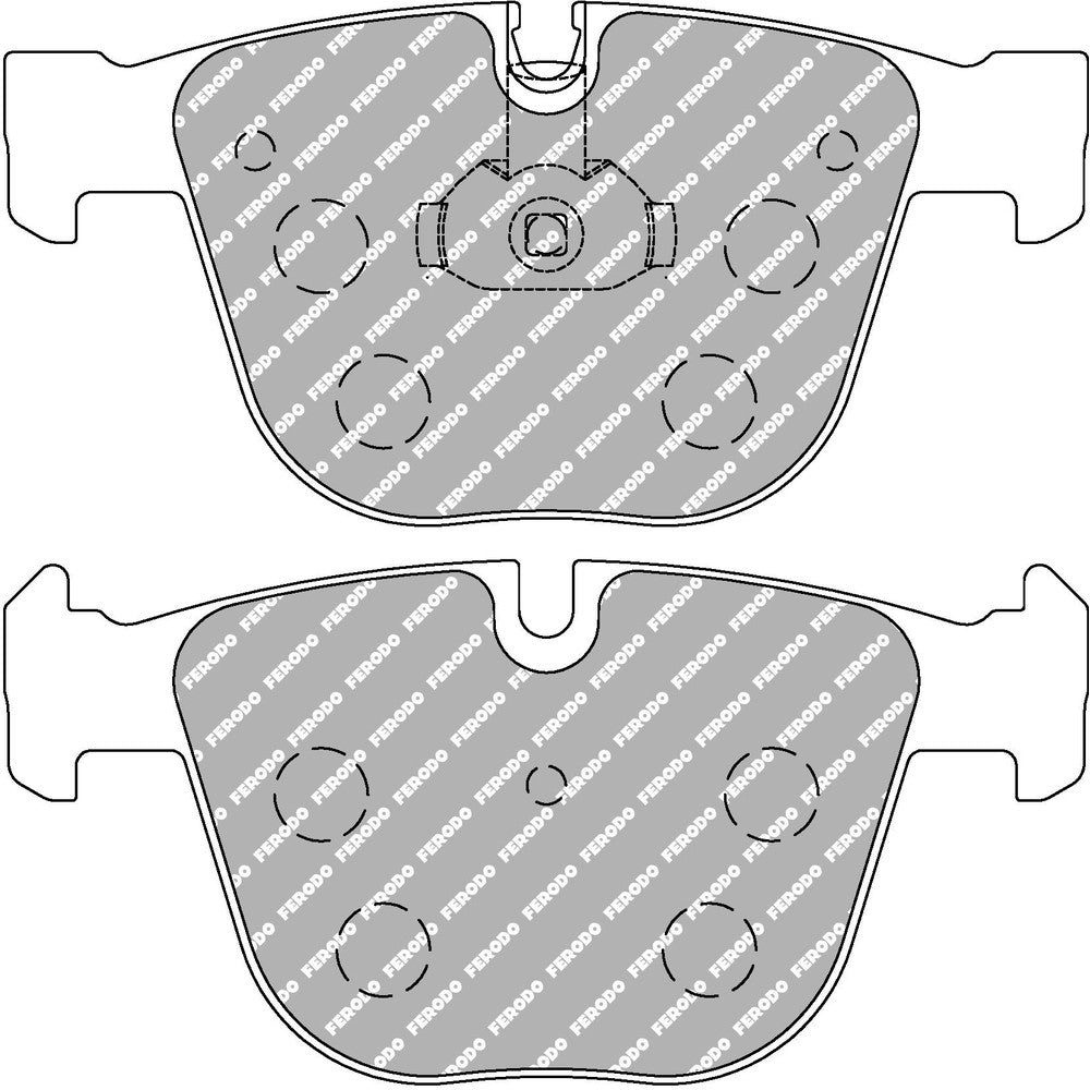 Ferodo DS Uno Brake Pads 139.8mm x 66.9mm FCP1672Z - Rear