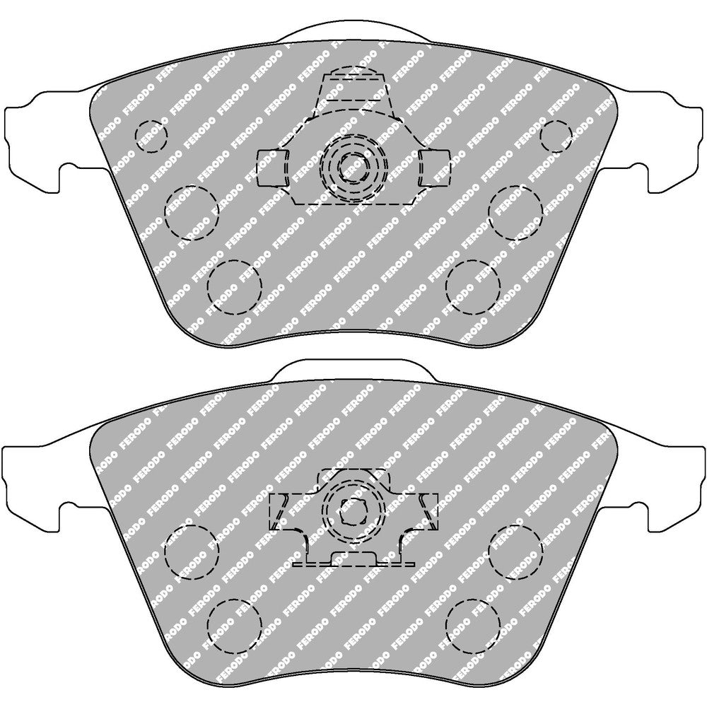 Ferodo DS1.11 Brake Pads 156.5mm x 72.9mm FCP1706W - Front
