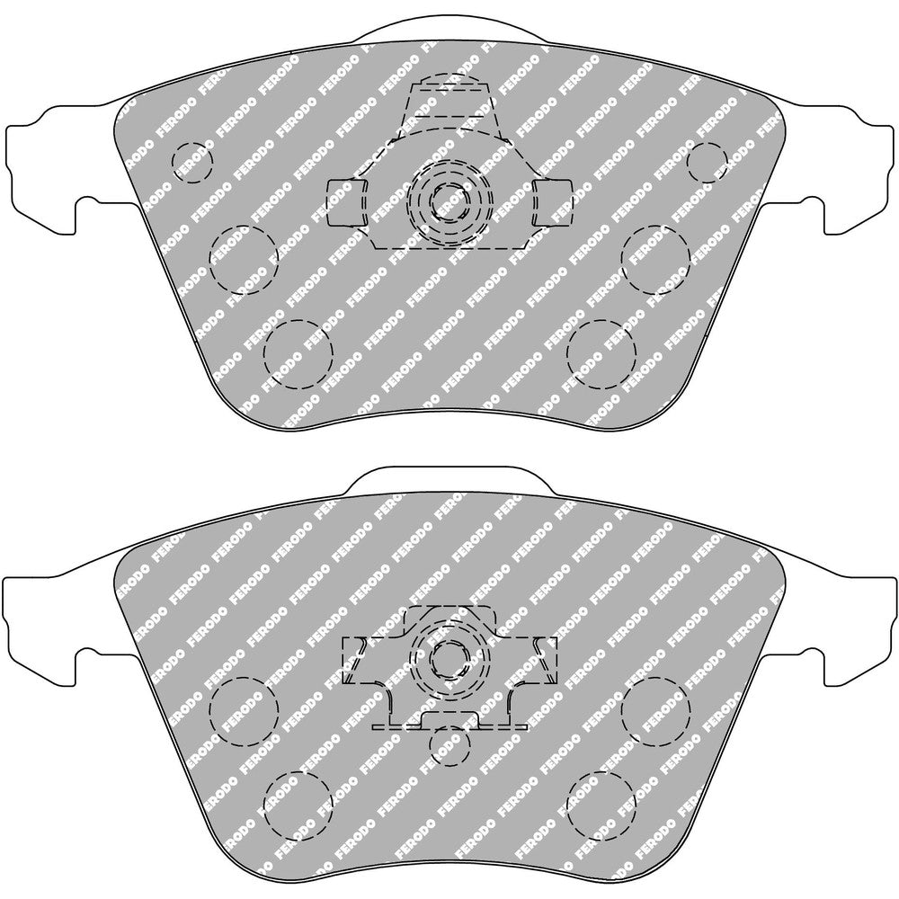 Ferodo DS2500 Brake Pads 156.5mm x 72.9mm FCP1765H - Front