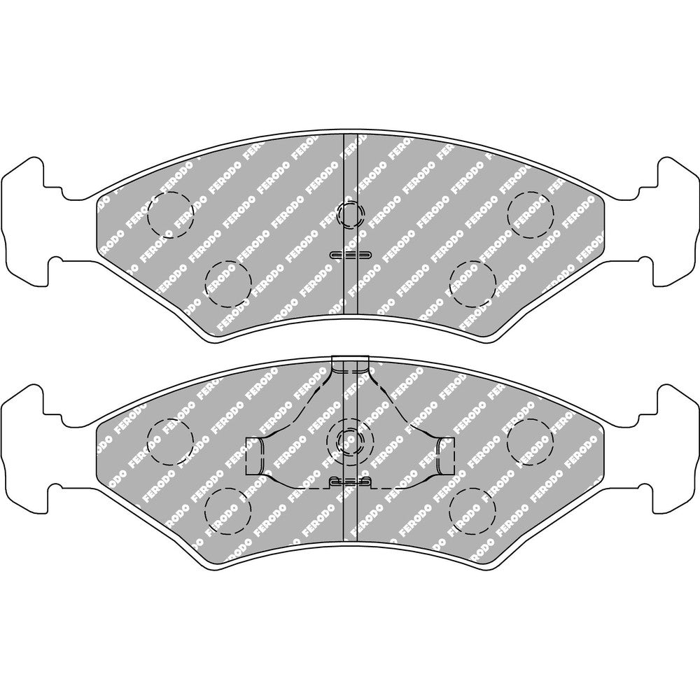 Ferodo DS3000 Brake Pads 151.5mm x 46.5mm FCP206R - Front
