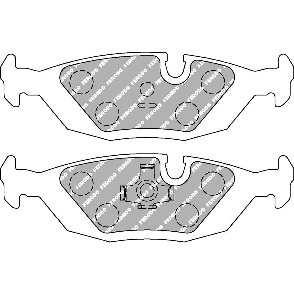 Ferodo DS3000 Brake Pads 125.2mm x 38.2mm FCP296R - Rear