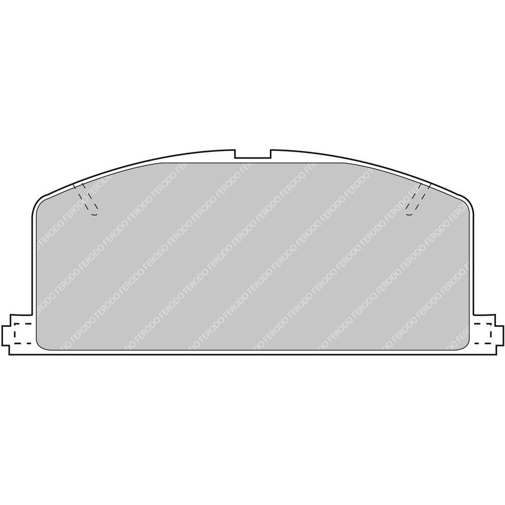 Ferodo DS2500 Brake Pads 120mm x 48mm FCP308H - Front