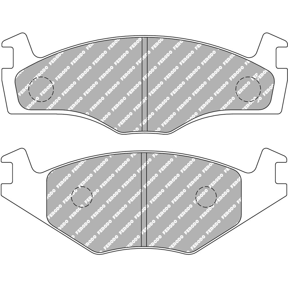 Ferodo DS2500 Brake Pads 138mm x 51.4mm FCP392H - Front