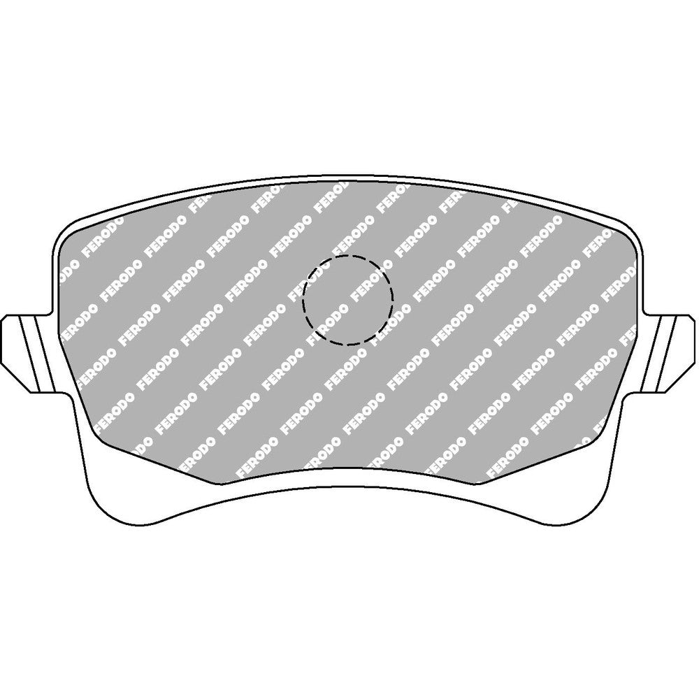 Ferodo DS2500 Brake Pads 116.4mm x 58.8mm FCP4050H - Rear