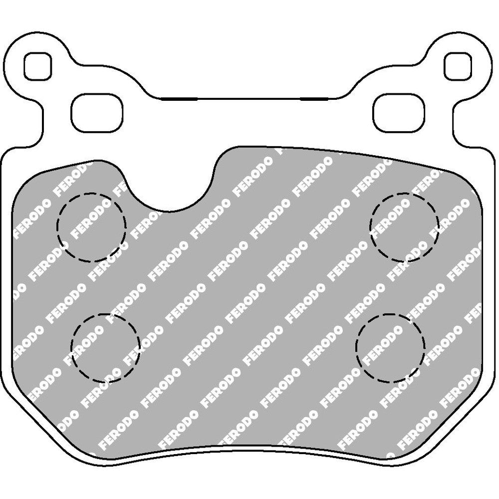 Ferodo DS2500 Brake Pads 87mm x 76mm FCP4217H - Rear